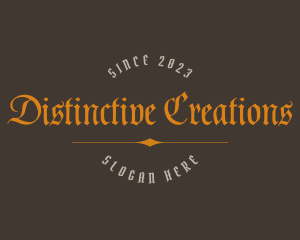 Gothic Medieval Business logo design