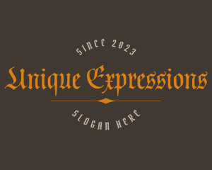 Gothic Medieval Business logo design