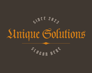 Gothic Medieval Business logo design