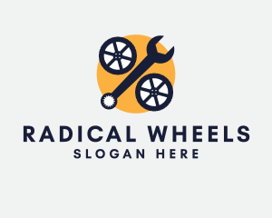 Mechanic Wheel Wrench logo design