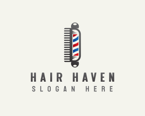 Barber Hair Comb logo