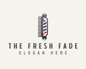 Barber Hair Comb logo design