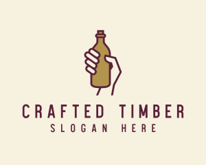 Handheld Beer Bottle logo design