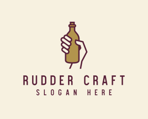 Handheld Beer Bottle logo design