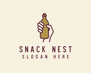 Handheld Beer Bottle logo design