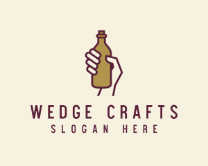 Handheld Beer Bottle logo design