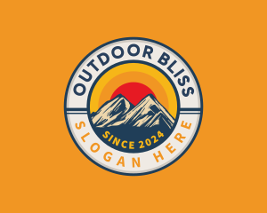 Outdoor Mountain Peak logo design