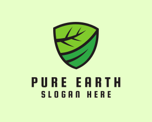 Organic Leaf Shield logo