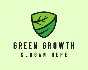 Organic Leaf Shield logo