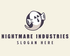 Cartoon Ghost Costume logo design