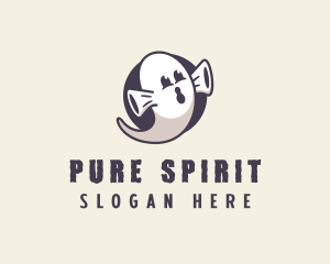 Cartoon Ghost Costume logo design