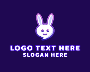 Cute Bunny Chat logo