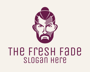 Bearded Hipster Man  logo design