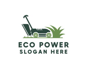 Grass Lawn Mower logo design