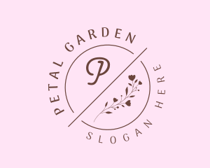 Dainty Floral Feminine Cosmetics logo design