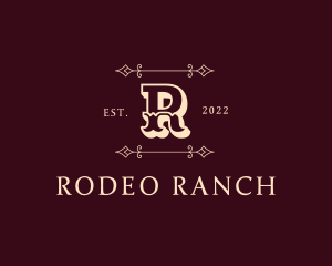 Wrought Iron Western Ranch logo design