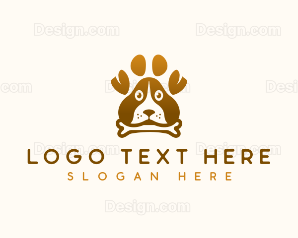 Dog Paw Puppy Logo