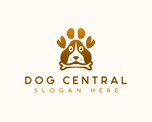 Dog Paw Puppy logo design