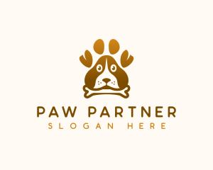 Dog Paw Puppy logo design