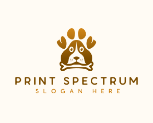 Dog Paw Puppy logo design