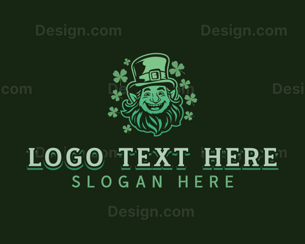 Lucky Irish Leprechaun Logo