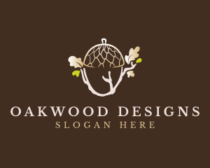 Acorn Nut Seed logo design