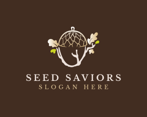 Acorn Nut Seed logo design