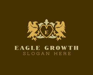 Eagle Shield Heraldry logo design