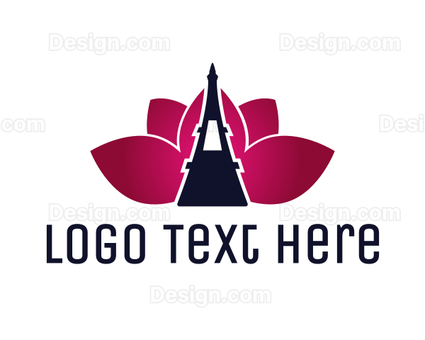 Eiffel Tower Lotus Logo