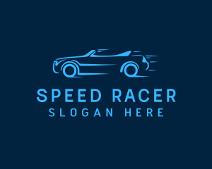 Blue Fast Racecar logo