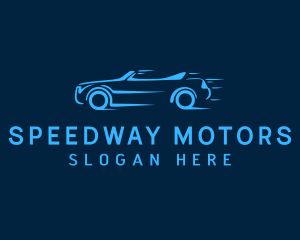 Blue Fast Racecar logo