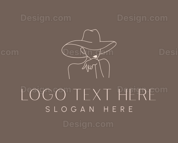 Fashion Hat Woman Logo