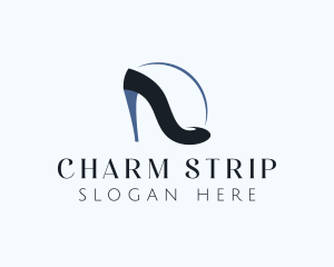 Fashion Stiletto Shoe logo design