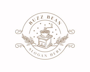 Coffee Grinder Cafe logo design