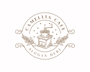 Coffee Grinder Cafe logo design