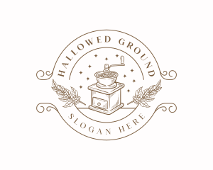 Coffee Grinder Cafe logo design