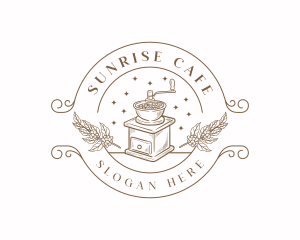 Coffee Grinder Cafe logo design