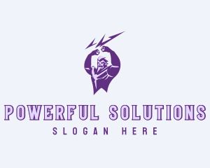 Mythical God Power logo design