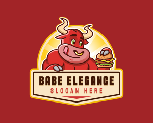 Burger Bull Beef logo design