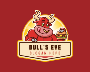 Burger Bull Beef logo design