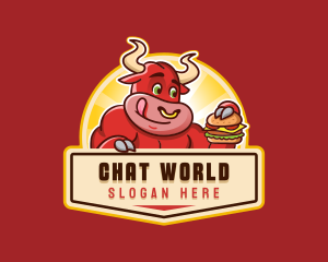 Burger Bull Beef logo design