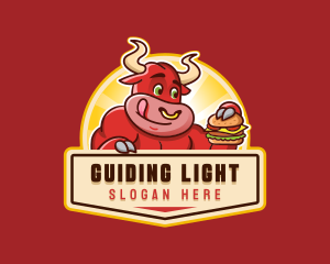 Burger Bull Beef logo design