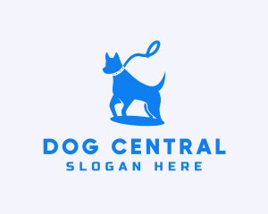 Pitbull Dog Leash logo design