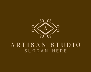 Luxury Artisan Scissors logo design