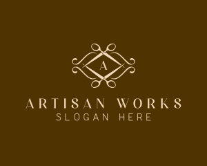 Luxury Artisan Scissors logo design