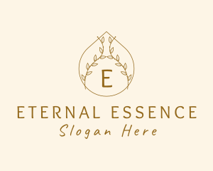 Natural Organic Beauty Oil logo design