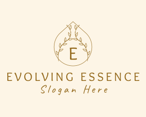 Natural Organic Beauty Oil logo design