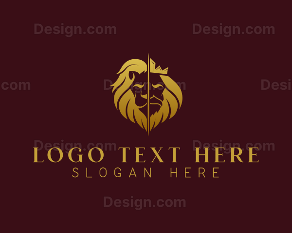 Lion Human King Logo