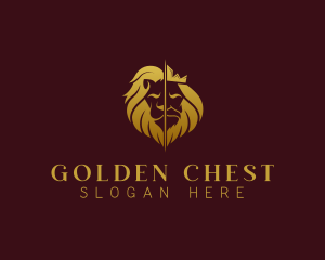 Lion Human King logo design