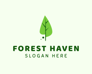 Forest Leaf Park logo design